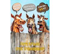 Great Granddaughter 11th Birthday Card (Funny Laughing Horse Humour)