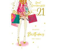 Great Granddaughter 21 21st Today Happy Birthday Card Lovely Verse