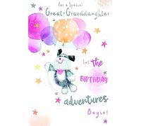 GREAT-GRANDDAUGHTER Birthday card from the fun 'Caboodles' range.