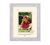 Great Granddaughter Photo Frame My Precious Portrait Double Mounted Quality Gift 1034F (Shabby Chic Frame Cream Mount Beige Inside)