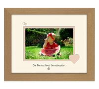 Great Granddaughter Photo Frame Our Precious Double Mounted Quality Gift (Oak Finish Frame Cream Mount Beige Inside)