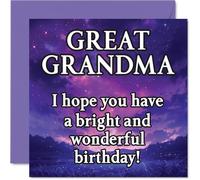 Great Grandma Birthday Card, Magical Night Sky