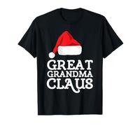 Great Grandma Claus Christmas Santa's Hat Pajama Family Xmas T-Shirt