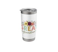 Great Grandma Floral Stainless Steel Insulated Tumbler