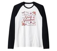 Great Grandma Legacy Wisdom Matriarch Family Raglan Baseball Tee