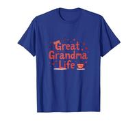 Great Grandma Life: Knitting Love and Coffee Comfort T-Shirt, Men, Royal Blue, XX-Large