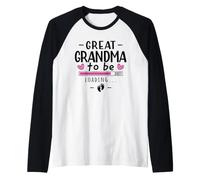 Great Grandma to Be Est 2027 First Time Great Grandparents Raglan Baseball Tee