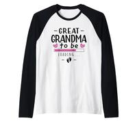 Great Grandma to Be Est 2027 First Time Great Grandparents Raglan Baseball Tee