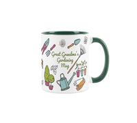 Great Grandmas Gardening Mug - Gardening Accessories & Tools Presents - White & Dark Green Coffee/Tea Gift for Gardeners 11oz