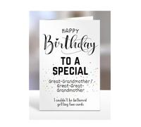 Great-Grandmother/Great-Great-Grandmother, Funny Birthday Card Gifts to a special, ''I Couldn't Be Bothered Getting Two Cards'', Presents For Men, Women, A5-314_37