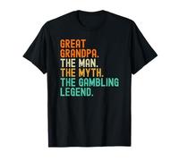 Great Grandpa Man Myth Gambling Legend T-Shirt