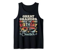 Great Grandpa of the Birthday Cruiser Sunglasses Cruise Tank Top