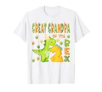 Great Grandpa of The Two Rex 2nd Birthday Boy Dinosaur T-Rex T-Shirt