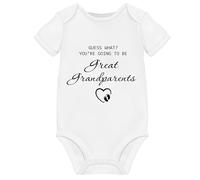 Great Grandparents Announcement Pregnancy Reveal Baby Coming Soon Born In 2025 2026 Due Grow Personalised Vest Onsie Clothing