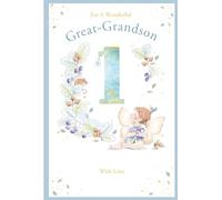 Great Grandson 1st Birthday Card Age 1 Acorn Pixie 9" x 6" Lovely Verse