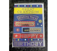 Great Grandson Happy Birthday Card Wishing You A Fantastic Brilliant