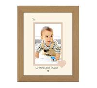 Great Grandson Photo Frame Our Precious Portrait Double Mounted Quality Gift 1045F (Oak Finish Frame Cream Mount Beige Inside)