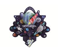 Great Grandson Space Rocket Birthday Pop Up Greeting Card 3D Pop-Up Cards POP206MC16