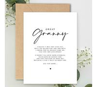 Great Granny to be Poem Pregnancy Announcement A5 Card with envelope, Pregnancy Reveal, Great Granny to be, Grandparent to be Reveal Card