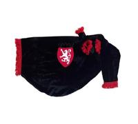 Great Highland Bagpipe Bag Cover - Silk Air Bag Cover with Red Fringe - Traditional Scottish Pipe Bag Accessory