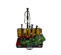 GREAT HIGHLAND BAGPIPE ROSEWOOD BLACK COLOR SILVER PLAIN MOUNTS/SCOTTISH BAGPIPES