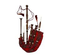 Great Highland Bagpipe Rosewood Natural Finish Plain Mounts/Bagpipes Reeds,Drone