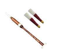 Great Highland Bagpipes Practice Chanter Great Brown Imitation Ivory Mount Reeds