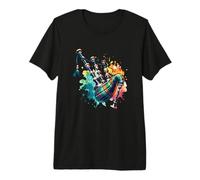 Great Highland Scottish Bagpipe Premium T-Shirt