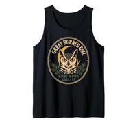 Great Horned Owl Birding Owl Watcher Gift Tank Top