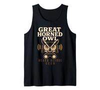 Great Horned Owl Birding Owl Watcher Gift Tank Top