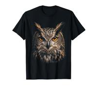 Great Horned Owl Face Forest Bird Wildlife Nature Owl T-Shirt