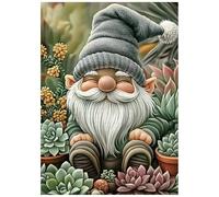 Great Jigsaw Puzzles for Adults 1000 Pieces Gnome Succulents Wooden Challenging Puzzles Gift for Friends Family Home Decoration Puzzle
