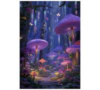 Great Jigsaw Puzzles for Adults 300 Pieces Fantasy Mushroom Forest Puzzles for Adults Toys Gift Family Decoration Kids Puzzle
