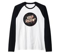 Great Keep Rockin' Speech for Man and Woman Raglan Baseball Tee