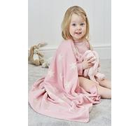 Great Knot 100% Cotton Knitted Winter Baby Blanket Soft & Warm 100x80 Cm For Girls & Boys (Star Pink)