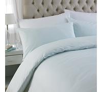 Great Knot 100% Egyptian Cotton 200 Thread Count Percale Duvet Cover Set, King, Light Blue