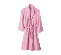 Great Knot Luxury Hotel Quality Traditional Premium 100% Cotton Terry Towelling Shawl Collar Bathrobe with Pockets (UK, Alpha, XL, Regular, Regular, Baby Pink)