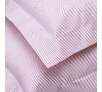 Great Knot Premium 100% Egyptian Cotton Soft Hotel Quality Luxury Cambridge Stripe 200 Thread Count Duvet Cover With Pillowcase Pair Set (Pink, King)