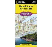 US, Great Lakes Map: North America (National Geographic Adventure Travel Map, 3124)