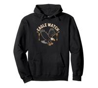 Great Lakes Kayaker Bald Eagle Encounter Wildlife Paddler Pullover Hoodie