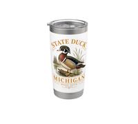 Great-Lakes Wood-Duck MI Stainless Steel Insulated Tumbler
