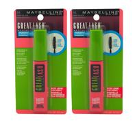Great Lash Waterproof Mascara - # 111 Very Black by Maybelline for Women - 0.43 oz Mascara - Pack of 2