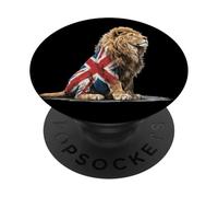 Great Lion in British Colors Costume for Adults and Kids PopSockets Adhesive PopGrip