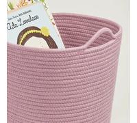 Great Little Trading Company Rope Storage Basket - Rose Pink