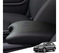 Great-luck Leather Center Console Cover Armrest Pad Protector Armrest Box Cover Keep Your Armrest in a More Comfortable Feeling (black Stitches) for Honda HR-V(2016 2017 2018 2019 2020 2021)