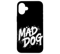 Great Mad Dog Stamp Logo for Man and Woman Case for iPhone 16 Plus