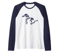 Great Michigan Lakes Map Vintage Pride Raglan Baseball Tee