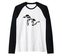 Great Michigan Lakes Map Vintage Pride Raglan Baseball Tee