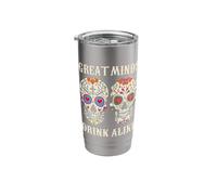 Great Minds Drink Alike Sugar Skull Funny Cinco De Mayo Stainless Steel Insulated Tumbler