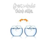 great minds think alike #5: An inspirational A5 journal with a famous quote and 120 lined pages for everyday notes and thoughts.